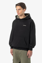 Lade das Bild in den Galerie-Viewer, PEGADOR MOOLT REVERSIBLE BOXY DOUBLE LAYER HOODIE WASHED BLACK FADED OLIVE
