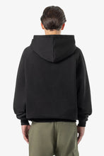 Lade das Bild in den Galerie-Viewer, PEGADOR MOOLT REVERSIBLE BOXY DOUBLE LAYER HOODIE WASHED BLACK FADED OLIVE
