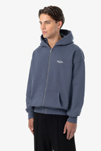 Lade das Bild in den Galerie-Viewer, PEGADOR BRONSON OVERSIZED SWEAT JACKET WASHED SHADOW BLUE
