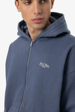 Lade das Bild in den Galerie-Viewer, PEGADOR BRONSON OVERSIZED SWEAT JACKET WASHED SHADOW BLUE
