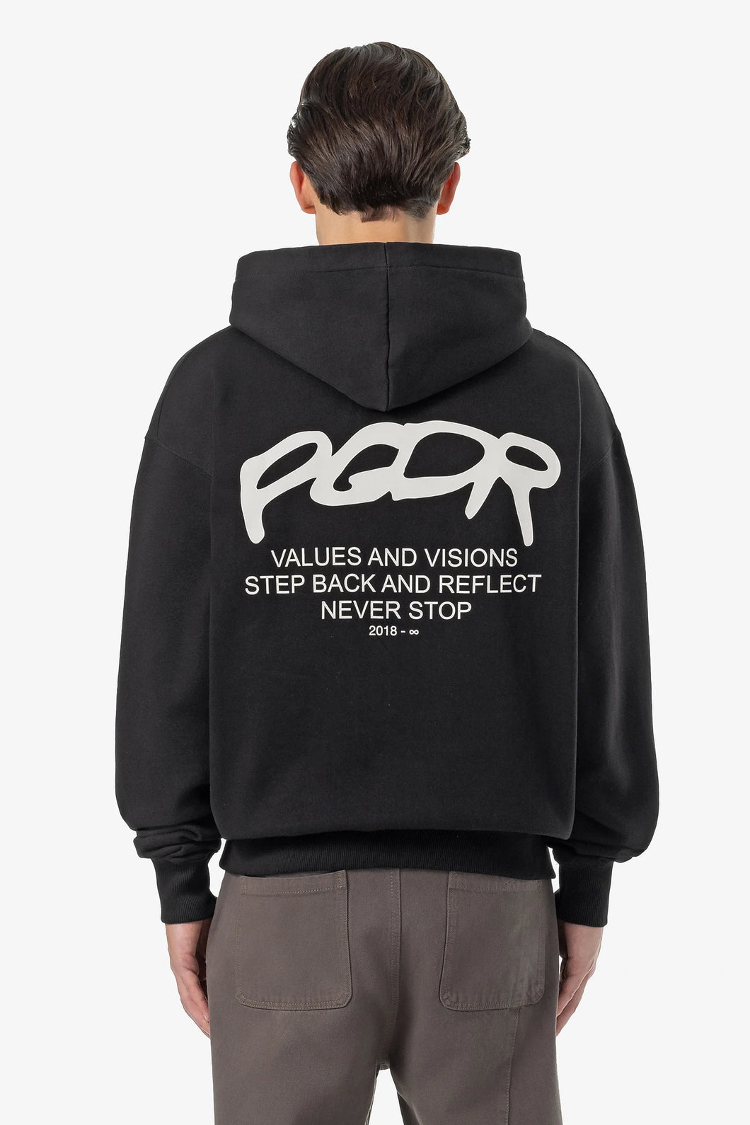 PEGADOR ALLIS OVERSIZED HOODIE WASHED BLACK