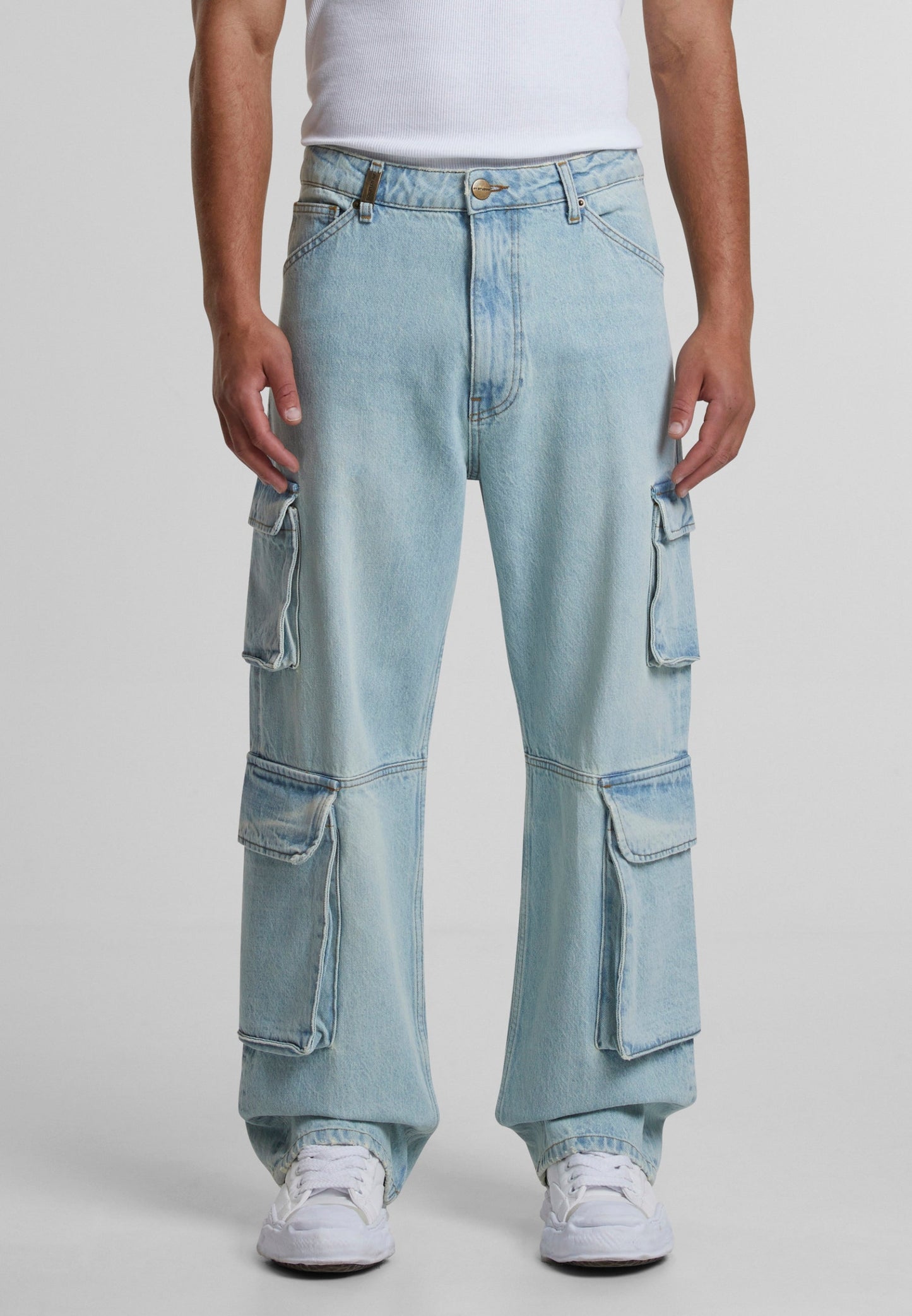 2Y STUDIOS AIDAN CARGO BAGGY JEANS SAND BLUE SAND BLUE Bild 5