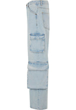 Lade das Bild in den Galerie-Viewer, 2Y STUDIOS AIDAN CARGO BAGGY JEANS SAND BLUE SAND BLUE Bild 9
