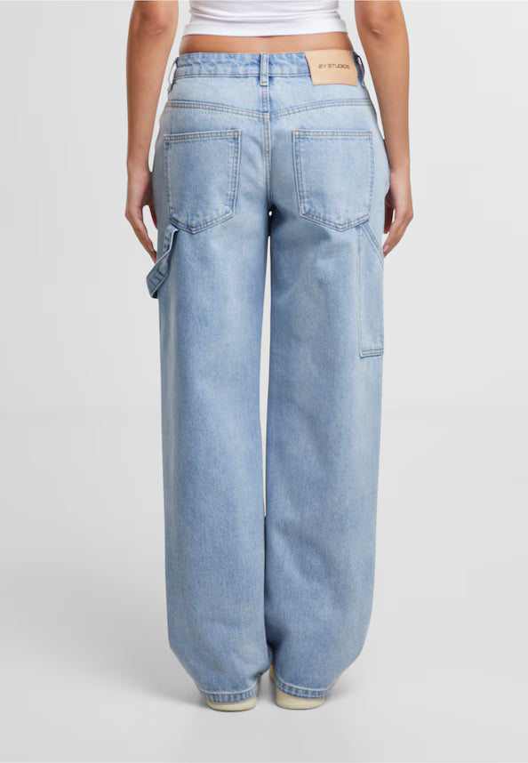 2Y STUDIOS ANELA WORKER BAGGY JEANS LIGHT BLUE Bild 5