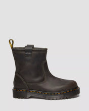 Load image into Gallery viewer, DR. MARTENS ANISTONE LO BIKER BOOTS BURNISHED WAXY PULL UP WP
