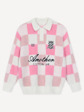 Load image into Gallery viewer, ANOTHER COTTON LAB CHECKED KNIT SWEATER
