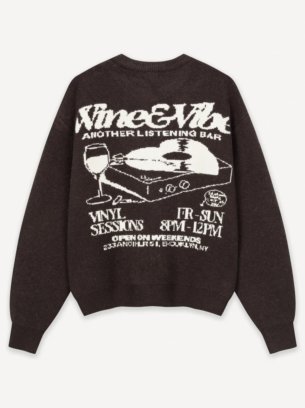 ANOTHER COTTON LAB WINE & VIBE KNIT SWEATER