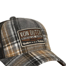 Lade das Bild in den Galerie-Viewer, VON DUTCH PLAID FLANNEL TRUCKER CAP
