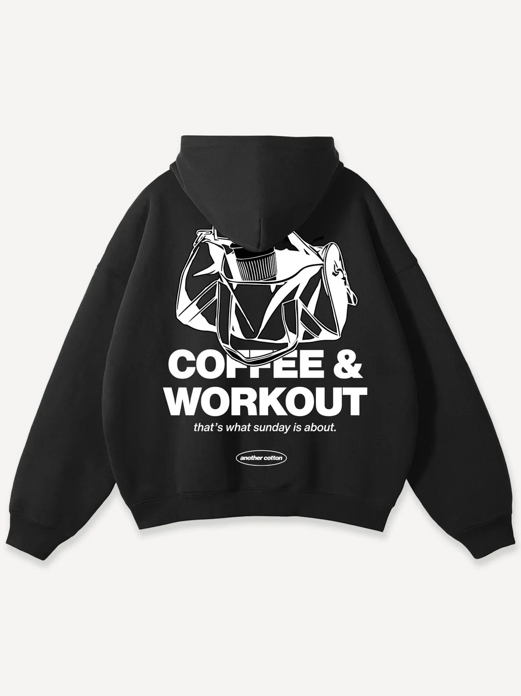 ANOTHER COTTON LAB COFFEE & WORKOUT OVERSIZED HOODIE
