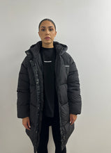 Load image into Gallery viewer, PEGADOR DOWNING CRUSHED OVERSIZED PUFFER COAT BLACK
