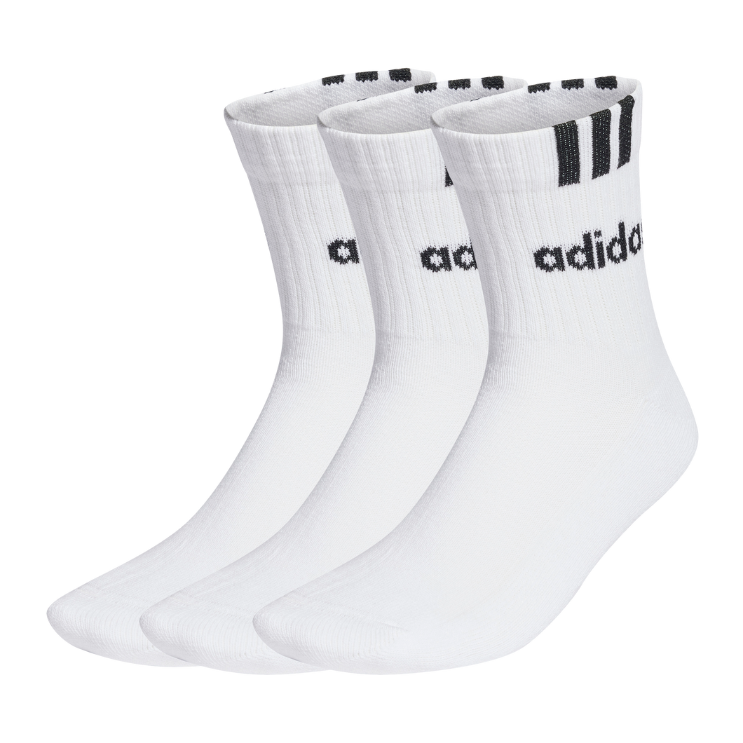 3-STRIPES LINEAR HALF-CREW CUSHIONED SOCKEN