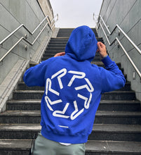 Load image into Gallery viewer, PEGADOR BARONE RAGLAN OVERSIZED HOODIE WASHED ENDLESS BLUE
