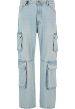 Lade das Bild in den Galerie-Viewer, 2Y STUDIOS AIDAN CARGO BAGGY JEANS SAND BLUE
