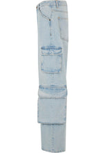 Lade das Bild in den Galerie-Viewer, 2Y STUDIOS AIDAN CARGO BAGGY JEANS SAND BLUE
