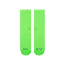 Load image into Gallery viewer, STANCE ICON CREW SOCK NEONGREEN
