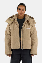 Lade das Bild in den Galerie-Viewer, PEGADOR BLANCA CORDUROY PUFFER JACKET SAND
