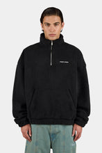 Lade das Bild in den Galerie-Viewer, PEGADOR PUKA TEDDY HALF ZIP SWEATER BLACK
