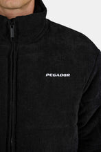 Lade das Bild in den Galerie-Viewer, PEGADOR SOLIN CORD PUFFER JACKET BLACK
