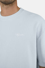 Lade das Bild in den Galerie-Viewer, PEGADOR SIGNAR OVERSIZED WAFFLE TEE WASHED DREAM BLUE
