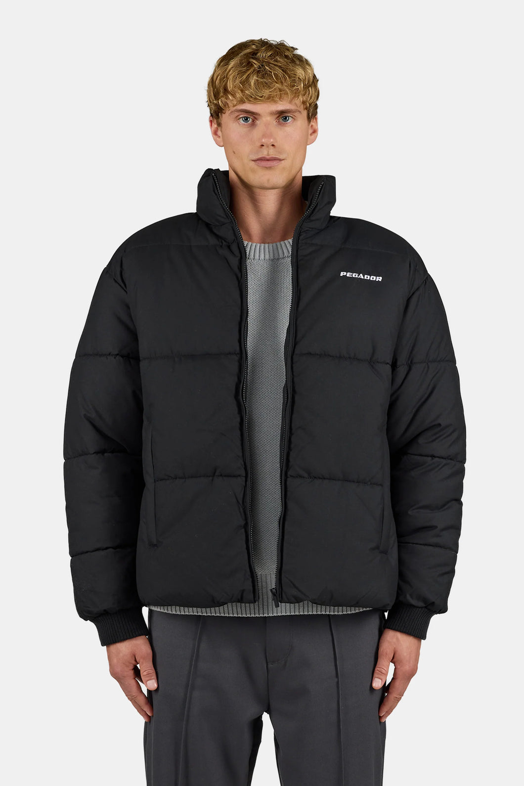PEGADOR SOLIN PUFFER JACKET BLACK