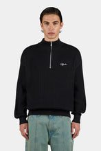 Lade das Bild in den Galerie-Viewer, PEGADOR SIGNAR OVERSIZED HALFZIP KNIT SWEATER BLACK
