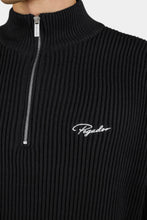 Lade das Bild in den Galerie-Viewer, PEGADOR SIGNAR OVERSIZED HALFZIP KNIT SWEATER BLACK

