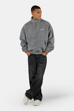 Lade das Bild in den Galerie-Viewer, PEGADOR PUKA TEDDY HALF ZIP SWEATER MID GREY
