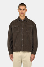 Load image into Gallery viewer, PEGADOR BILASPUR WIDE CORD SHIRT WALNUT BROWN
