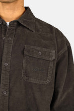 Load image into Gallery viewer, PEGADOR BILASPUR WIDE CORD SHIRT WALNUT BROWN
