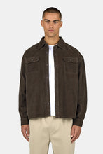 Load image into Gallery viewer, PEGADOR BILASPUR WIDE CORD SHIRT WALNUT BROWN
