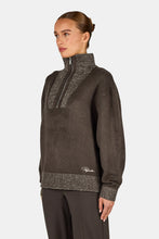 Lade das Bild in den Galerie-Viewer, PEGADOR PESCARA KNIT HALF ZIP WALNUT BROWN
