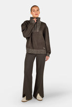 Lade das Bild in den Galerie-Viewer, PEGADOR PESCARA KNIT HALF ZIP WALNUT BROWN
