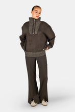 Lade das Bild in den Galerie-Viewer, PEGADOR PESCARA KNIT HALF ZIP WALNUT BROWN
