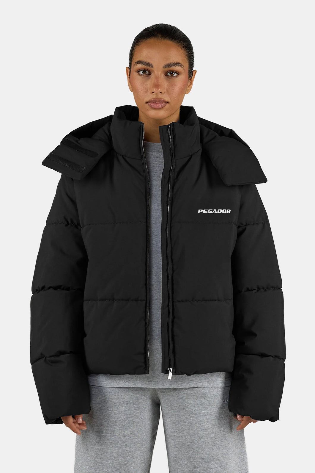 PEGADOR BLANCA PUFFER JACKET BLACK
