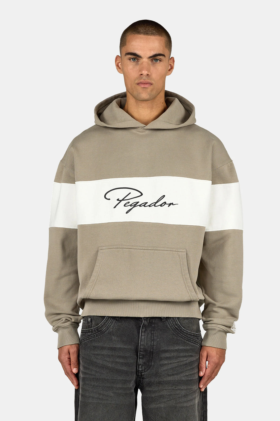 PEGADOR VOLOS OVERSIZED HOODIE WASHED FLINT GREY