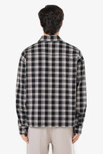 Lade das Bild in den Galerie-Viewer, PEGADOR BEVILL FLANELL SHIRT WASHED DARK STONE BLACK

