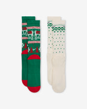 Load image into Gallery viewer, NIKE EVERYDAY PLUS CUSHIONED WINTER WONDERLAND CREW SOCKEN 2ER PACK
