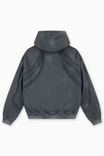 Lade das Bild in den Galerie-Viewer, FAVELA CUTLINE BLACK WASHED FRONTZIP
