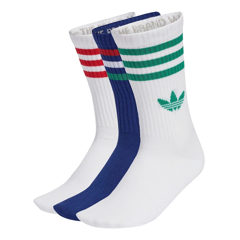 ADIDAS 3-STRIPES CREW SOCKEN 3-ER PACK VICBLU/WHITE/WHITE Bild 1