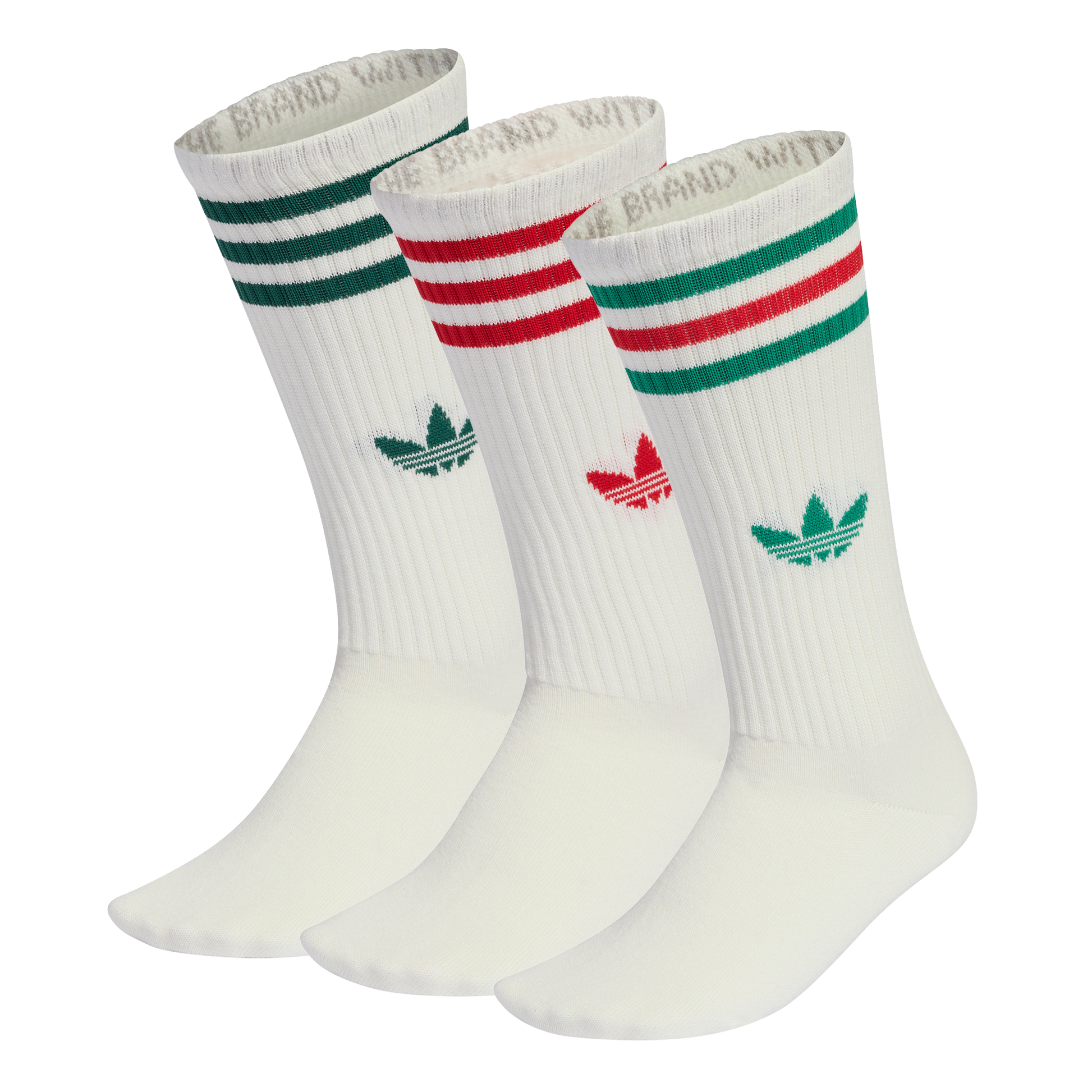 ADIDAS 3-STRIPES CREW SOCKEN 3ER PACK OWHITE/OWHITE/OWHITE Bild 1