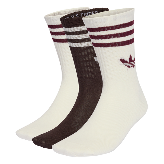 ADIDAS 3-STRIPES CREW SOCKEN 3ER PACK OWHITE/AUCO/OWHITE Bild 1