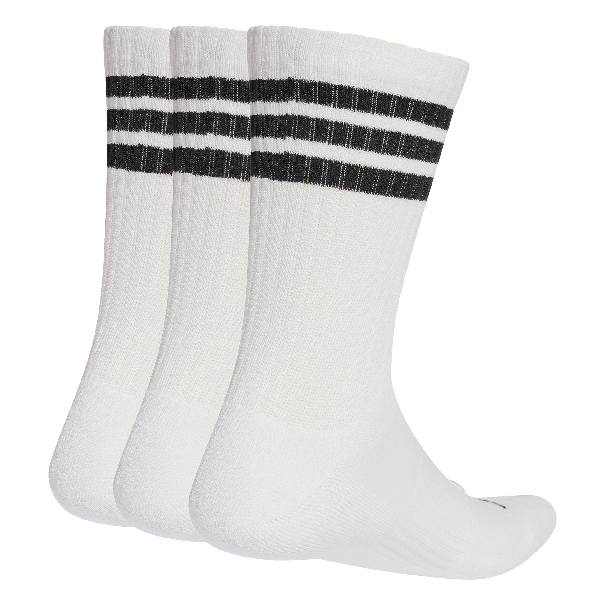 ADIDAS 3-STRIPES CUSHIONED CREW SOCKEN 3ER PACK WHITE/BLACK/BLACK Bild 2