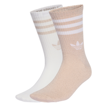 Load image into Gallery viewer, ADIDAS 3-STRIPES GLITTER CREW SOCKEN 2-ER PACK BLUPNK/WHITE Bild 1
