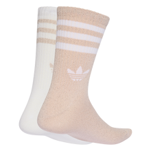 Load image into Gallery viewer, ADIDAS 3-STRIPES GLITTER CREW SOCKEN 2-ER PACK BLUPNK/WHITE Bild 2
