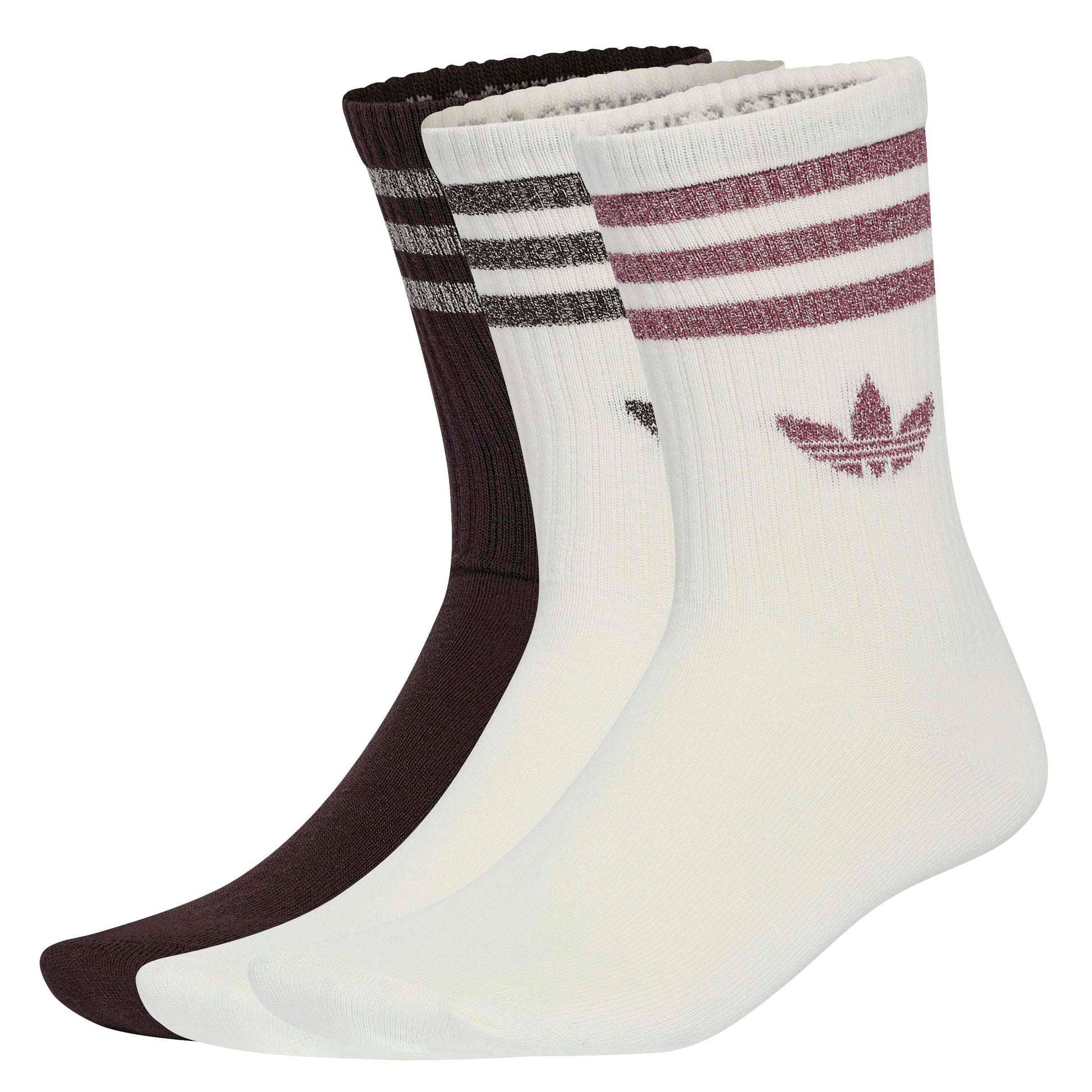 3-STRIPES GLITTER CREW SOCKS 3ER PACK OWHITE/AUCO Bild 1