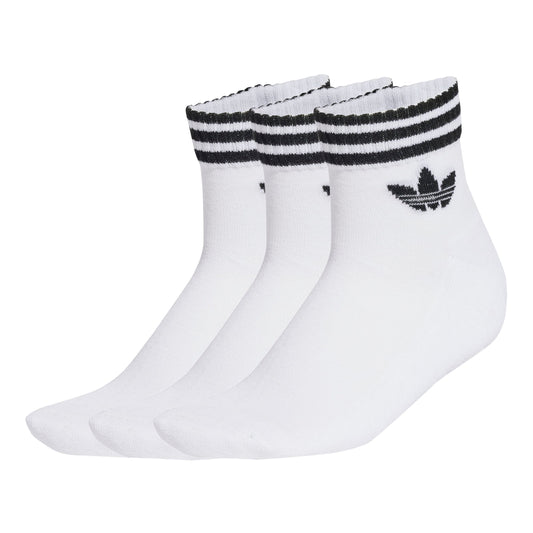 3-STRIPES TREFOIL ANKLE SOCKEN 3ER PACK WHITE/WHITE/WHITE Bild 1