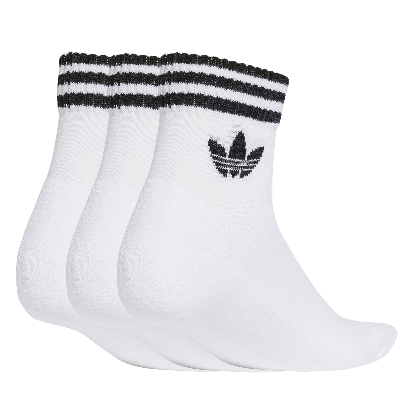 3-STRIPES TREFOIL ANKLE SOCKEN 3ER PACK WHITE/WHITE/WHITE Bild 2