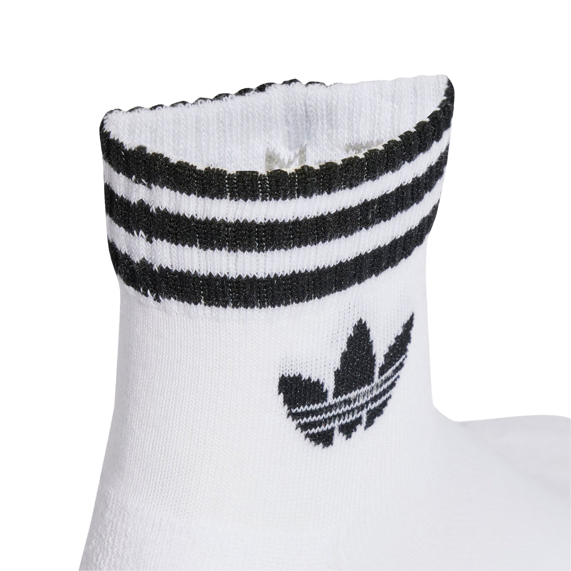 3-STRIPES TREFOIL ANKLE SOCKEN 3ER PACK WHITE/WHITE/WHITE Bild 3