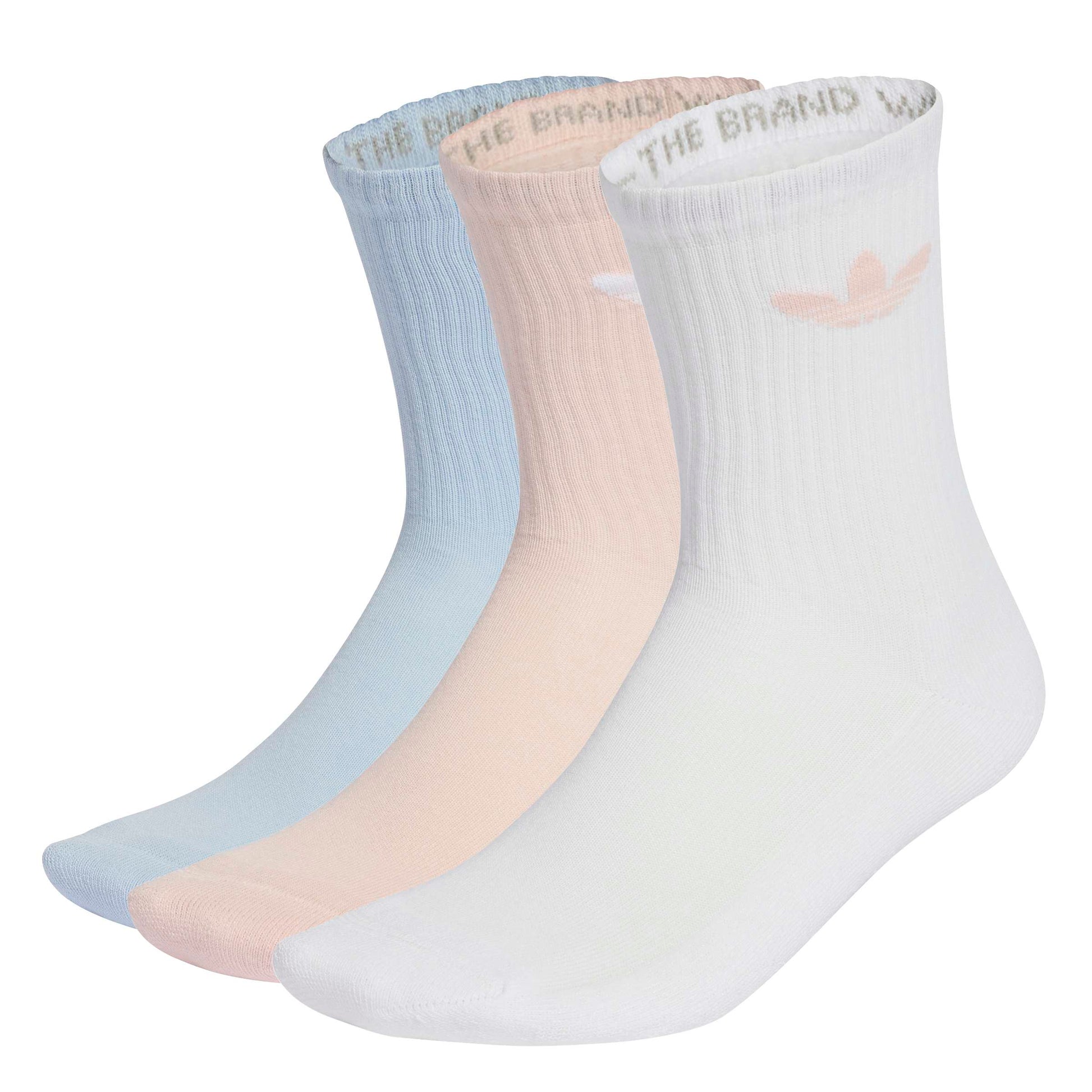 ADIDAS TREFOIL CREW SOCKEN 3ER PACK WHITE/CRSK/SANPIN Bild 1