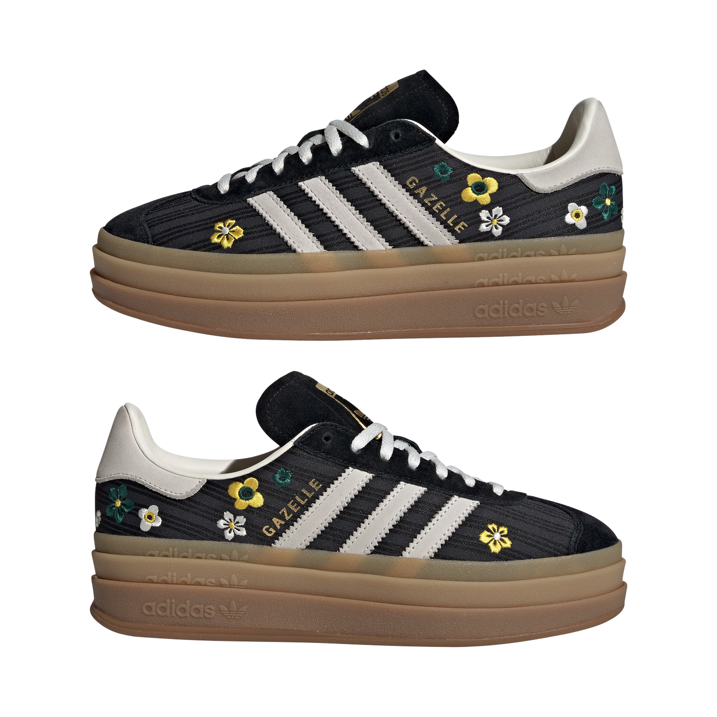 ADIDAS X LIBERTY LONDON GAZELLE BOLD CBLACK/OWHITE/EQTYEL Bild 3